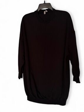 ASOS Black Oversized Crewneck Sweater Dress